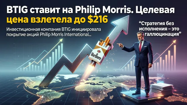 BTIG ставит на Philip Morris. Целевая цена взлетела до $216